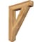 Ekena Millwork Traditional Craftsman Rough Sawn Bracket, Western Red Cedar, 6"W x 34"D x 42"H BKT06X34X42TRA04RWR - alternate 1